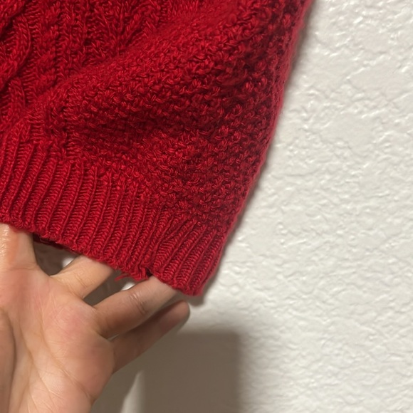 Red vintage knitted vest, size S - Picture 4 of 5